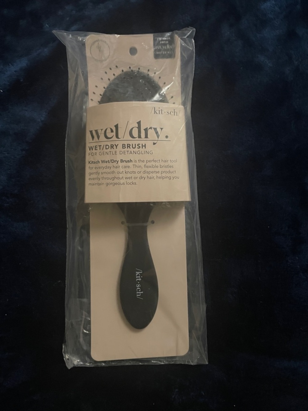 Kitsch Wet/Dry Detangling Brush - Black